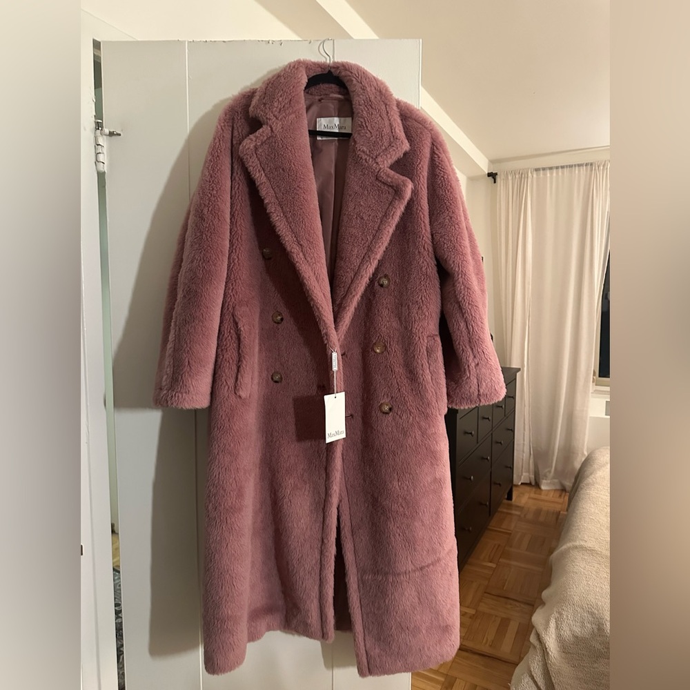 NWT - Max Mara Double Breasted Teddy Coat size 38